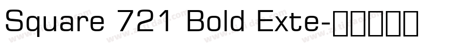 Square 721 Bold Exte字体转换